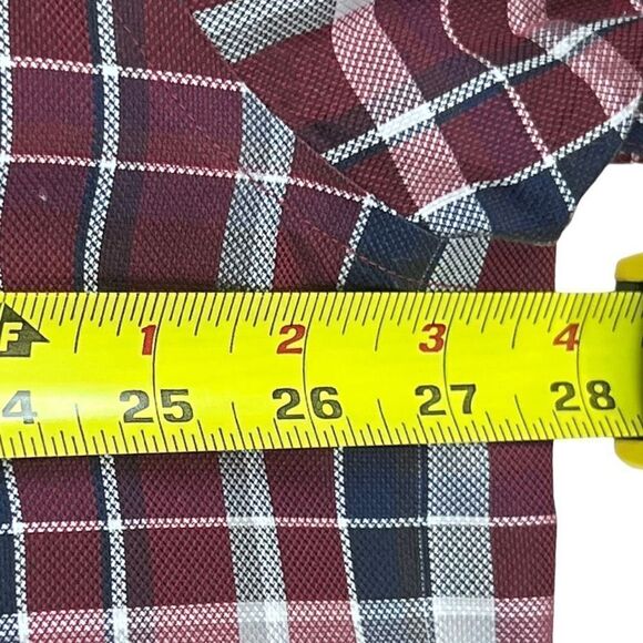 Gold Label Shirt Button Down Men's XXL Long Sleeve Cotton  Plaid Red - Picture 7 of 10